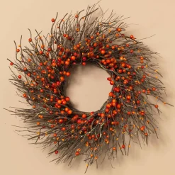 Dried Twig And Fall Berries Wreath