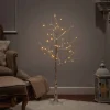 4 Foot Tall Prelit Birch Tree, Warm White Leds