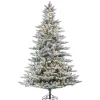 7.5Ft Pre-Lit Narrow Natural Cut Redwood Pine Christmas Tree With Warm White Micro Led Lights