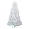 7.5Ft Pre-Lit White Parkview Pine Christmas Tree With Color Changing Led Lights