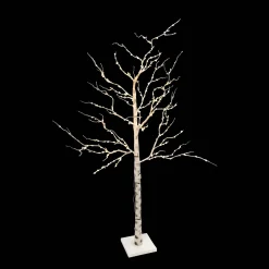 7 Ft Tall Birch Tree With 250 Warm Led Lights, Holiday Decor