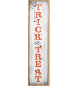 4 Ft Tall Trick Or Treat Halloween Porch Sign, Outdoor Decor