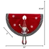 Gnome And Snowflake Christmas Tree Skirt, Battery Operated