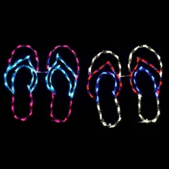 His And Hers Flip Flops #Led-Flp18 *Set Of 2*
