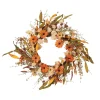 22-Inch Diameter Harvest Wreath With Fall Flowers And Berries