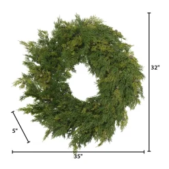 32-In D Cedar With Berry Wreath