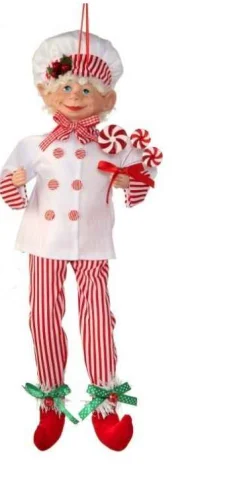 17In Fabric Bendable Candy Chef Elf #Mtx67429B