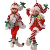 17In Fabric Bendable Candy Elf Ornament #Mtx65196
