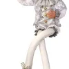 30In Fabric White And Silver Bendable Elf