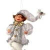 17In Fabric White And Silver Bendable Elf
