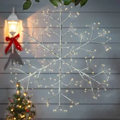 20 In Firecracker Led Snowflake, Outdoor Holiday Decor