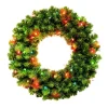 24In Kentucky Pine Green Wreath With 170 Tips & 50 Multi Lights