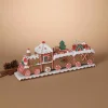 19.5In L Whimsical Gingerbread Christmas Train Tabletop Accent