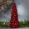 18 In Tall Red Christmas Holiday Ornament Cone Tree Decor