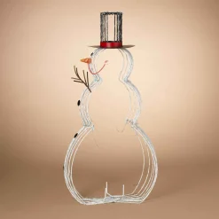 Jolly Wire Led Snowman, Christmas Holiday Outdoor Yard Decor