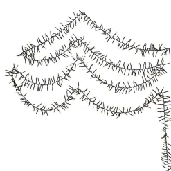 Kurt Adler Cul 1000-Light 33-Foot Cluster Garland With Warm White 3Mm Led Bulbs
