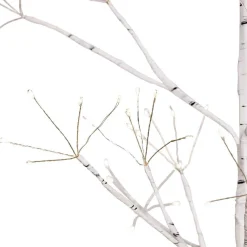 Kurt Adler 5-Foot White Birch Tree With Warm White Led 8 Function Lights
