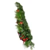 Kurt Adler 26-Inch Battery-Operated Pre-Lit Red And Green Wall Tree With Bow
