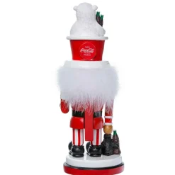 Kurt Adler 15-Inch Coca-Cola Hollywood Nutcracker With Polar Bear Hat