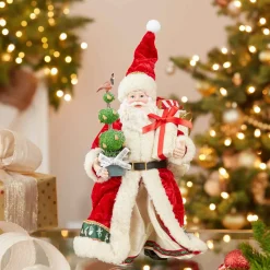 Kurt Adler 10.5-Inch Fabriche Musical 12 Days Of Christmas Santa