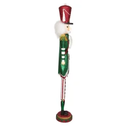 Kurt Adler 36-Inch Hollywood Red, White And Green Soldier Nutcracker