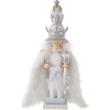 Kurt Adler 18-Inch Hollywood White Fur King Nutcracker