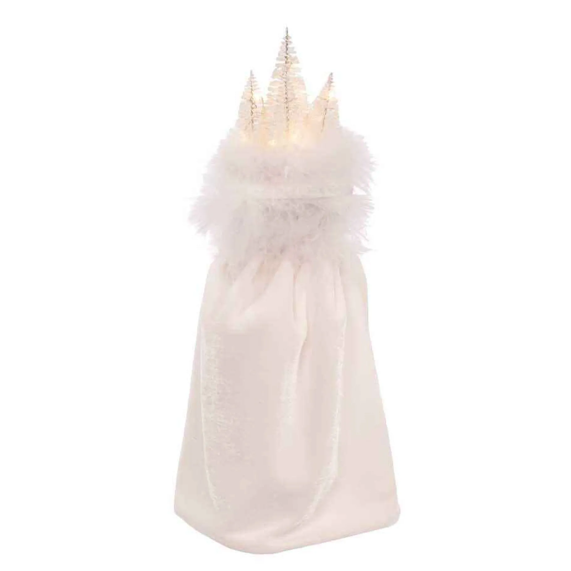 Kurt Adler 15-Inch Hollywood White Winter Led Hat Nutcracker