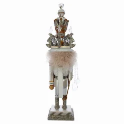 Kurt Adler 19-Inch Hollywood White And Gold King Nutcracker