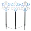 Kurt Adler 26-Inch Multi-Color Led Snowflake Yard Stake Set
