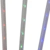 Kurt Adler 27.2-Inch Multi-Color Led Faceted C9 Yard Stakes, 3 Piece Set