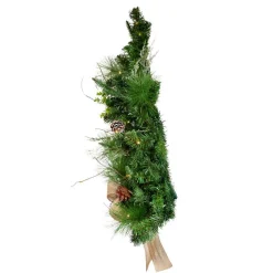 Kurt Adler 26-Inch Pre-Lit Pinecone Wall Tree With Bow