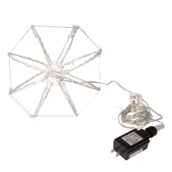 Kurt Adler 8-Inch Rgb Superbright Led Clear Wire Foldable Metal Sphere