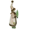 Kurt Adler 18-Inch Sage And Neutral Santa Table Piece