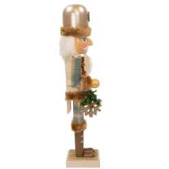 Kurt Adler 15-Inch Wooden Rustic Glamour Nutcracker