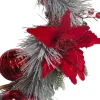 Kurt Adler 20-Inch Wreath With Red Berries And Poinsettia