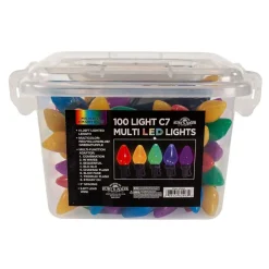 Kurt Adler 100-Light C7 Multicolored String Light Set