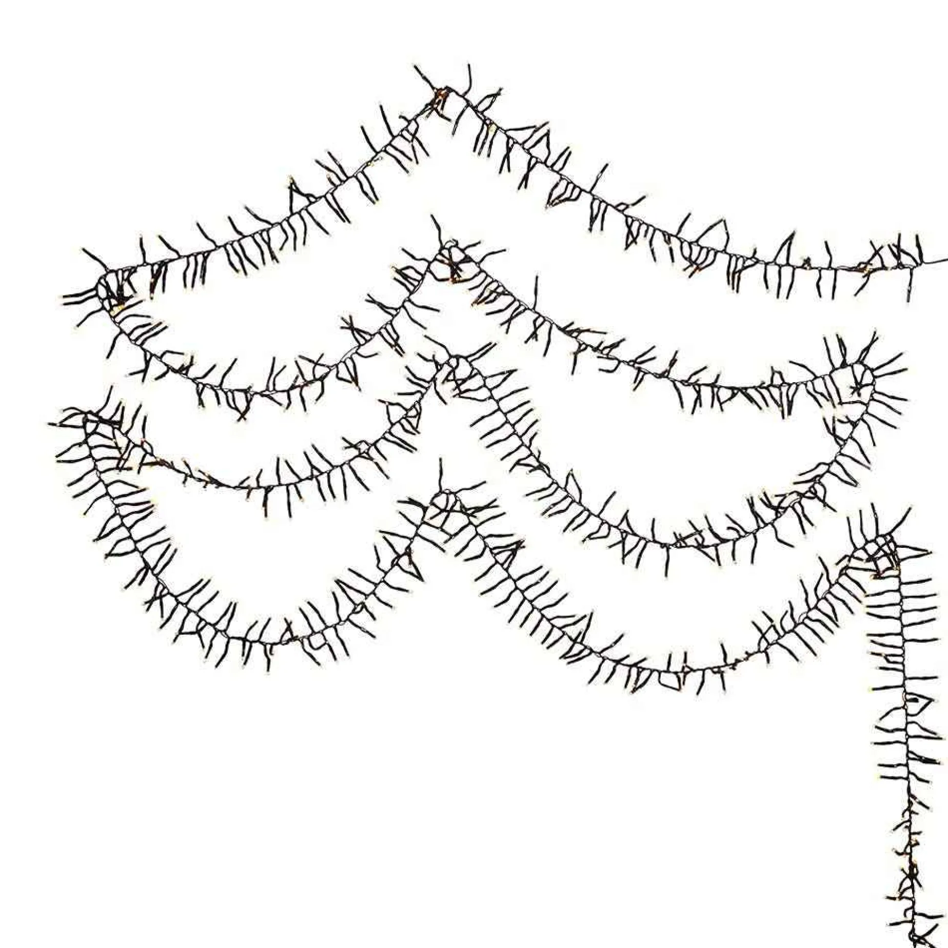 Kurt Adler 2000-Light 65-Foot Cluster Garland With Classic White Led Lights