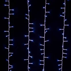 Kurt Adler 600-Light 49.2-Foot Cool White Led White Wire Rice Light Set