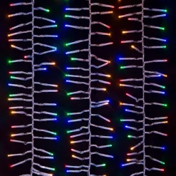Kurt Adler 480-Light 15.7-Foot Multicolored Led Connectable Cluster Garland
