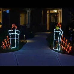 Led Cemetery Fence Display #Led-Hwcmfnc