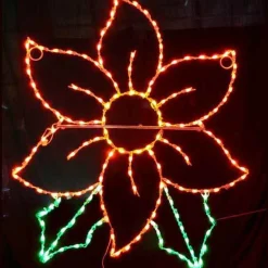 Led C7 Poinsettia #Led-C7Pt60