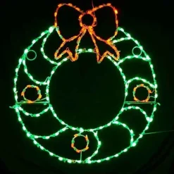 Led C7 Wreath W/ Berries #Led-C7Wrb200