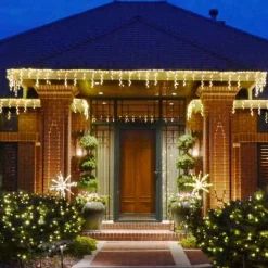 Led Freestyle Steel Icicle Warm White #Led-Ic44Ww *Set Of 12*