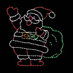 Led Jolly Santa With Bag #Led-Sj72