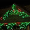 Led Linkable Holly Leaf With Berry #Led-Hb44 *Set Of 12*
