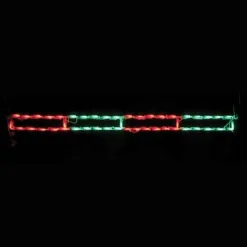 Led Peppermint Stick (Red/Green)- Set Of 12- #Led-Ps44Rg