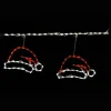 Led Santa Hat Freestyle Linkable -Set Of 12- Led-Hat44