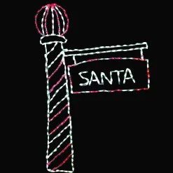 Led Santa's Light Pole #Led-Slp72