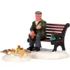 Lemax Feeding Pigeons, Set Of 2 #42905