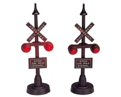 Lemax Railway Stop Light, Set Of 2 #34954